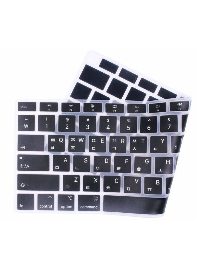 UHamn Korean Language Silicone Keyboard Cover Skin Protector Compatible 2020 Release MacBook Air 13 inch with Touch ID Model A2179 (not fit 2015-2019 Versions MacBook Air 13 A1369 A1466 A1932 - Image 3