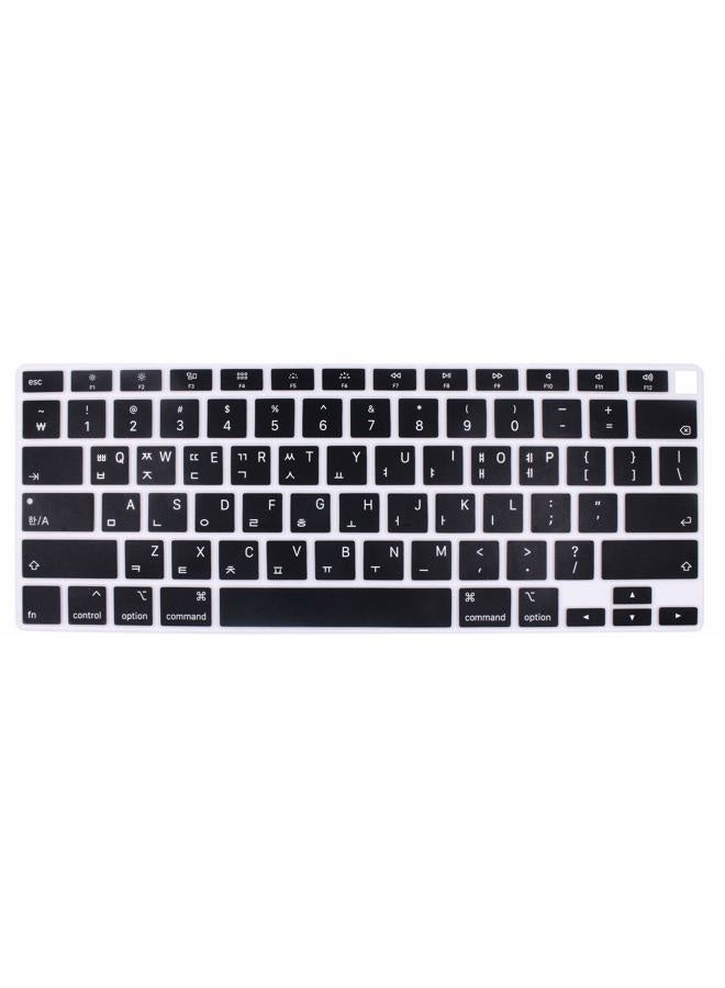 UHamn Korean Language Silicone Keyboard Cover Skin Protector Compatible 2020 Release MacBook Air 13 inch with Touch ID Model A2179 (not fit 2015-2019 Versions MacBook Air 13 A1369 A1466 A1932 - Image 1