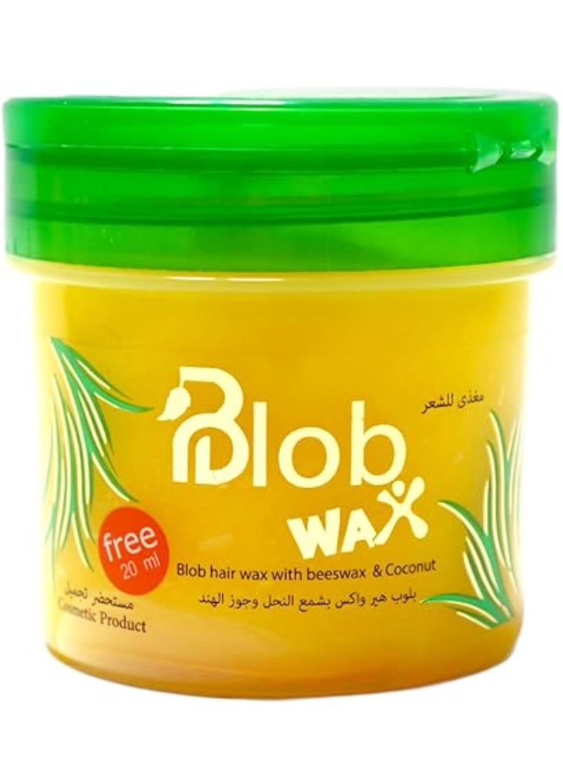 Blob - Hair Styling Wax With Beeswax & Coconut 170ml + 20ml Free - Image 1