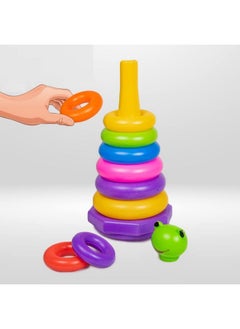 RATNA'S RATNA'S Frog Stacking Ring Jumbo with 9 Different Coloured & Sized Stacking Rings for Infants  - Image 3