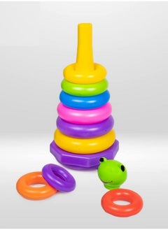 RATNA'S RATNA'S Frog Stacking Ring Jumbo with 9 Different Coloured & Sized Stacking Rings for Infants  - Image 2