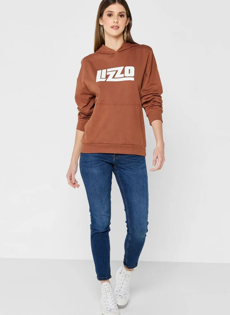 Lizzo Logo Pocket Detail Hoodie