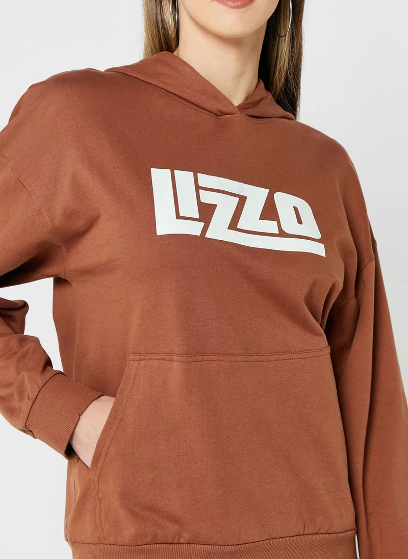 Lizzo Logo Pocket Detail Hoodie
