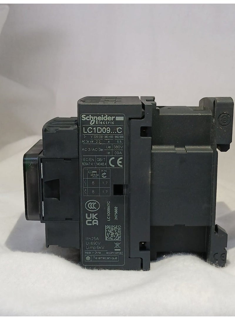 شنايدر كونتاكتور شنايدر LC1D09M7C 220VAC - Image 2
