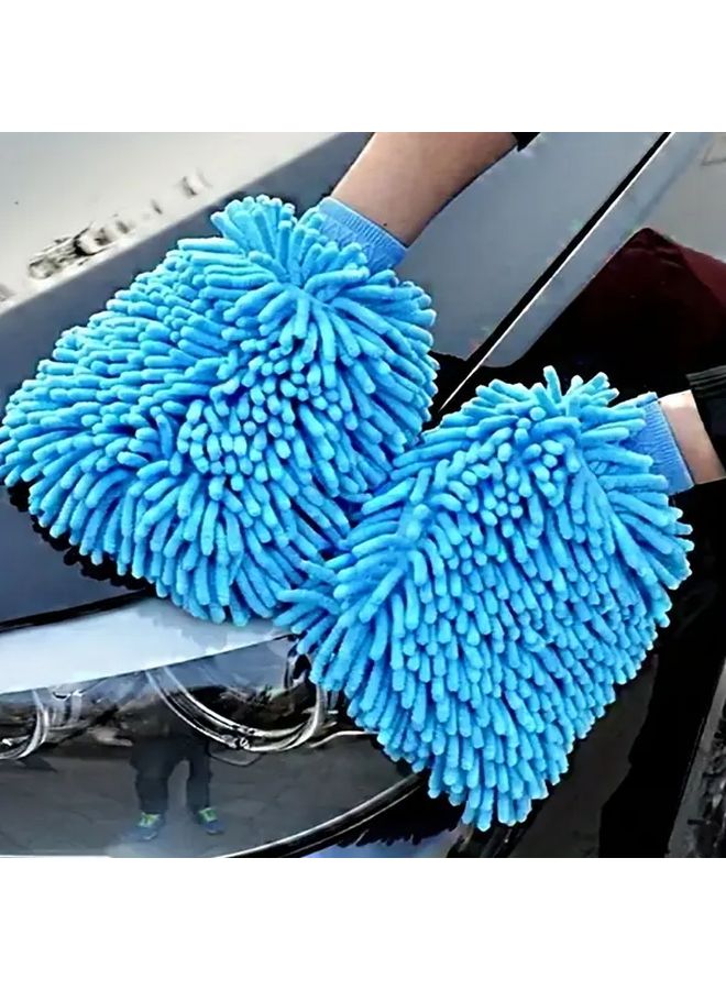 1pc Car Wash Gloves Anti Scratch Cleaning Tool For Cars And Home Kitchen Random Colors - Image 2