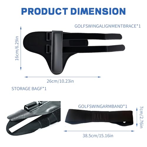TOTITOM Golf Wrist Training Aid, 2 Pack Golf Swing Band and Golf Wrist Correction Trainer, Golf Grip Trainer for Beginners Arm Posture Correcting - Image 4