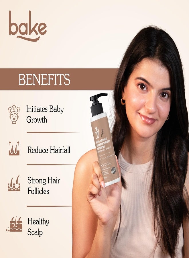 BAKE Rosemary Anti Hair Fall Shampoo for Hair Growth, Hair Fall & Dandruff Control with Black Onion & Methi Dana, Reduces Hair Loss & Prevents Hair Damage, For Men & Women - 200ml - Image 2