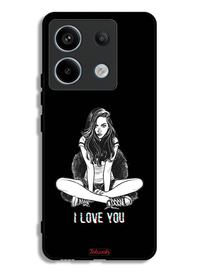 Tolwak Xiaomi Redmi Note 13 Pro Protective Case Cover I Love You Art - Image 1
