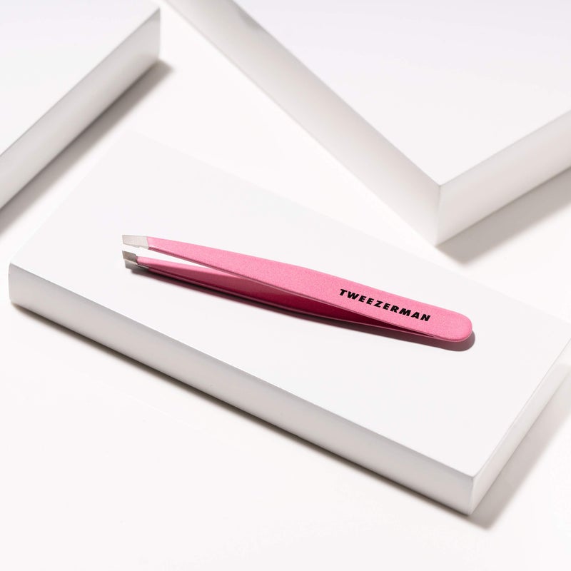 Tweezerman Exclusive Dusty Rose Slant Tweezer - Hair Removal Tweezers, Stainless Steel - Image 5