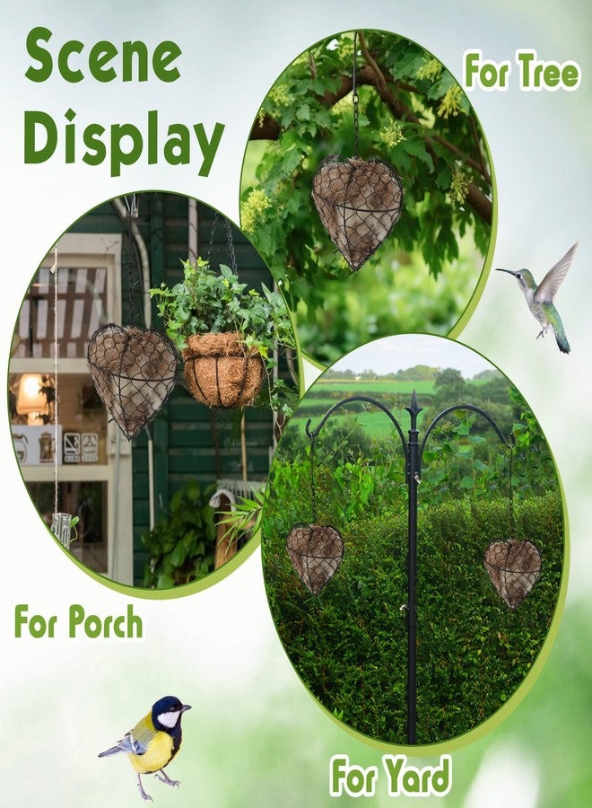 Menkxi 2 Pcs Bird Nesting Material, 9 x 7 Inch Hummingbird Nest House Bird House for Outside, Gift Design for Animal Lovers, Winter Fowl Gifts in Indoor Patio Garden - Image 5