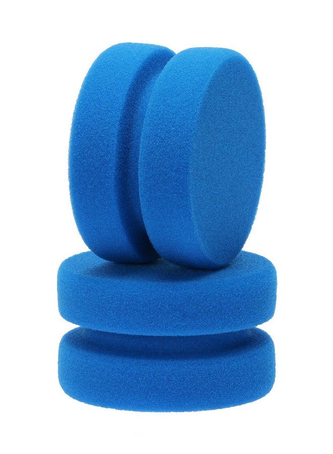 PENTA ANGEL E Applicator Penta Angel 2Pcs 3.1 Inch Double-Side Round Detail Sponge Painting Sponges For Acrylic Oil Watercolor Art Paint Or Car Waxing Kitchen Cleaning (Blue) - Image 1