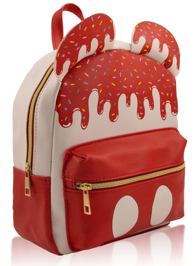 Fast Forward Disney Mickey Mouse Backpack for Women, Men, Unisex | Cute PU Leather 10" Mini Backpack Purse - Image 2