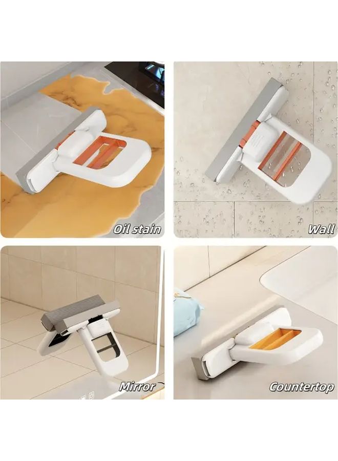 Car Windshield Scraper Dual Use Wet Dry Cleaning Sponge Portable Multi Purpose Cleaning Tool - Image 4