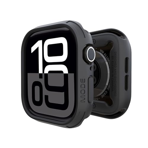 elkson Compatible with Apple Watch 46mm Bumper Case, Quattro Series Rugged Case for Apple Watch and iWatch Series 11 10, Military Grade Durable Protective Cover, Flexible Shock Proof, Black - Image 1