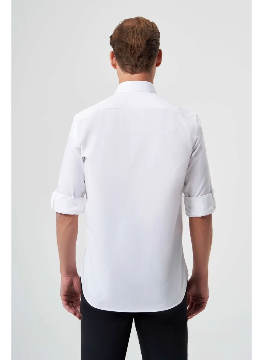 Bisse Men's Regular Fit Sports Shirt White GM23K232060_D01