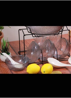 ماركة غير محددة طقم قدر شوربة و زبديات صافي وملاعق ،مزودة بحامل.  - Image 2