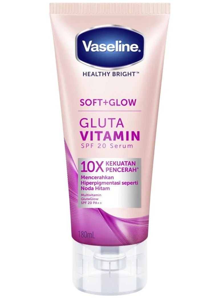 Vaseline Soft Glow Gluta Vitamin SPF 20 Body Serum 180ml - Image 1