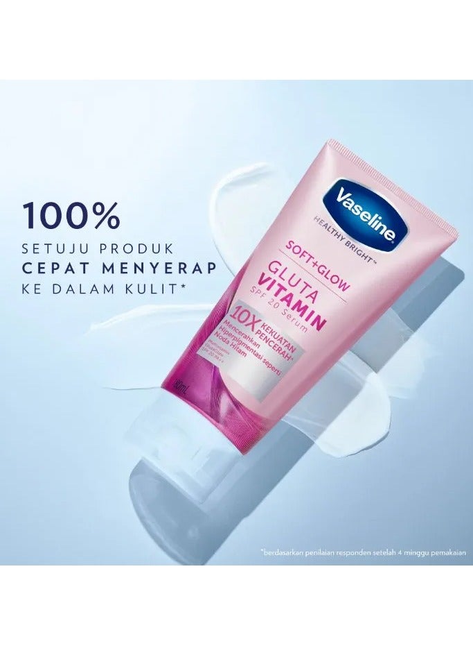 Vaseline Soft Glow Gluta Vitamin SPF 20 Body Serum 180ml - Image 5