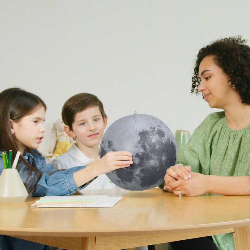 Jet Creations Space Theme Inflatable Moon Ball, 12â€ After Inflated Earthâ€™s Natural Satellite, Educational Toy, Beachball, Pool Fun, Party Decoration, Toys for Kids, VBS, Photo Prop, 1 pc - Image 5