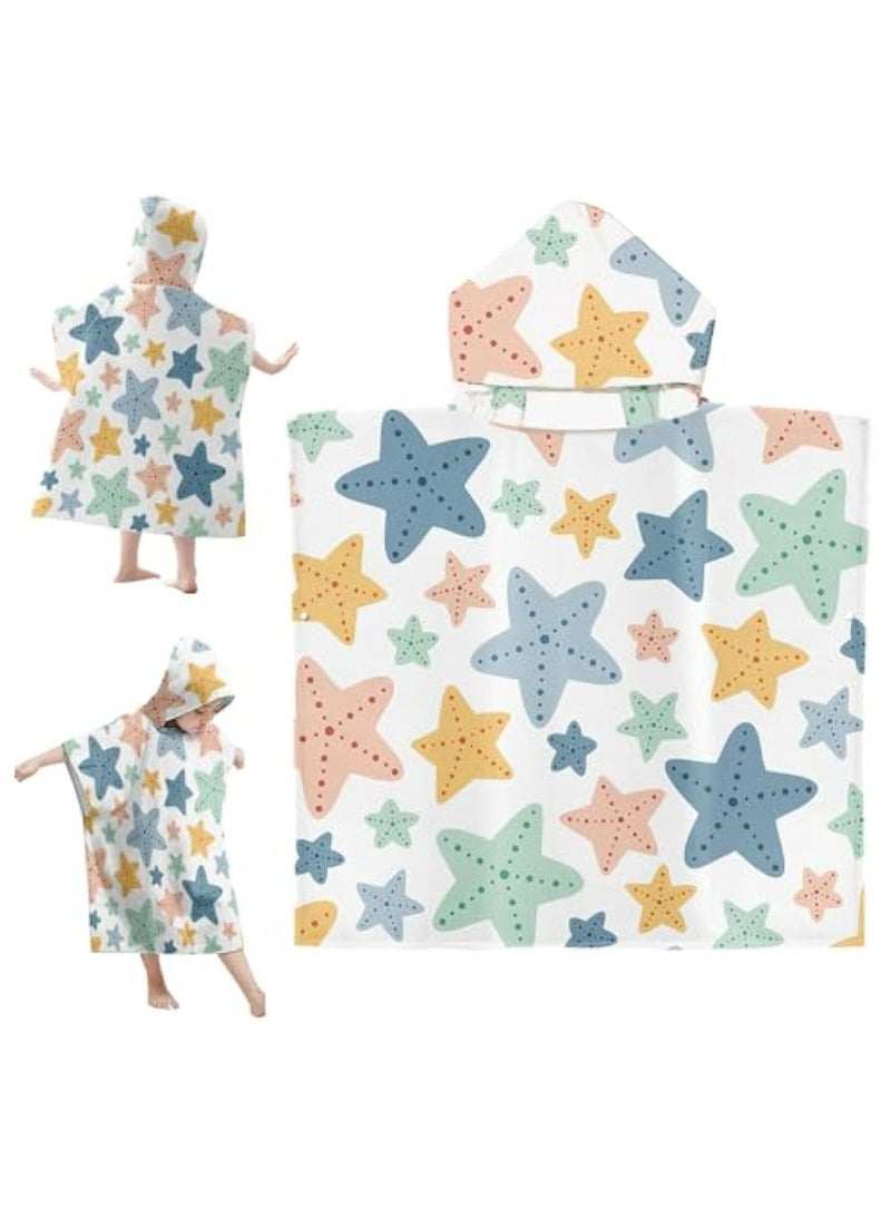 CMGTYYD. منشفة بونشو بغطاء رأس للأطفال، منشفة حمام بغطاء رأس للأطفال، منشفة حمام بغطاء رأس للأطفال، منشفة حمام ناعمة، منشفة حمام ناعمة، منشفة تغيير جافة للأطفال، منشفة بونشو 65 × 75 سم، منشفة بونشو قصيرة الأكمام - Image 1