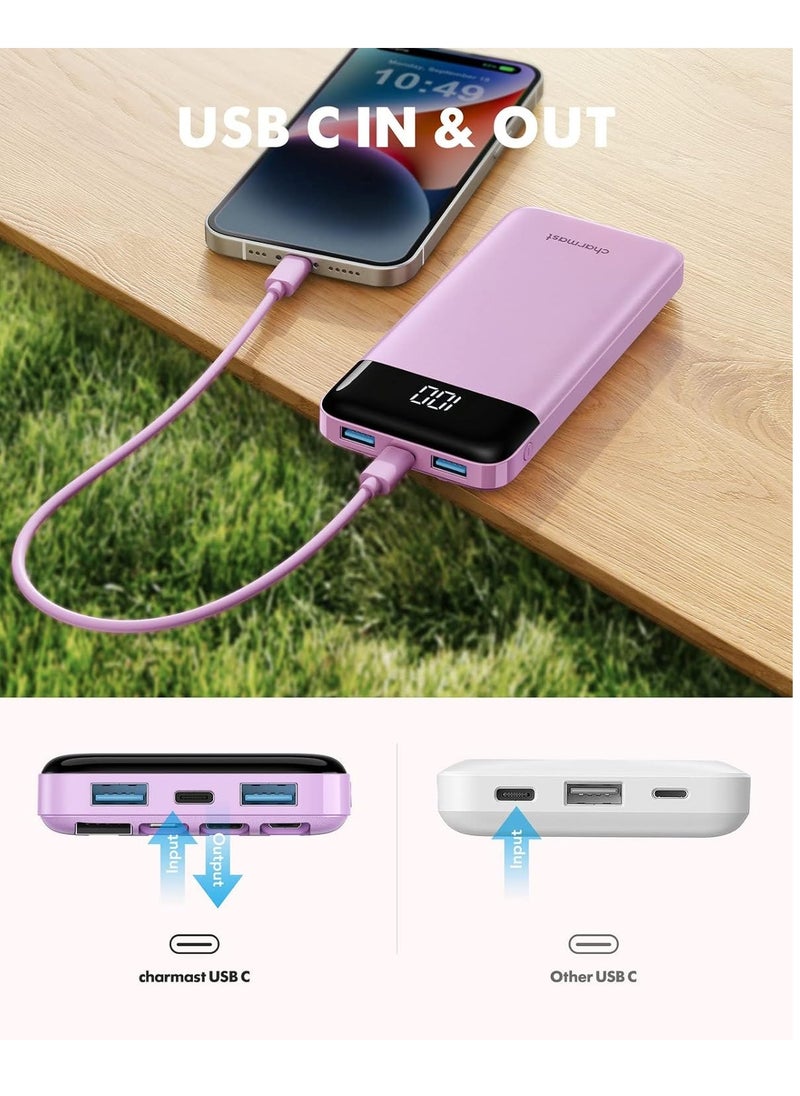 xinzhen - X12 High-Capacity Power Bank 10000mAh LED Portable Fast Charging, Dual USB Output Black - Image 1