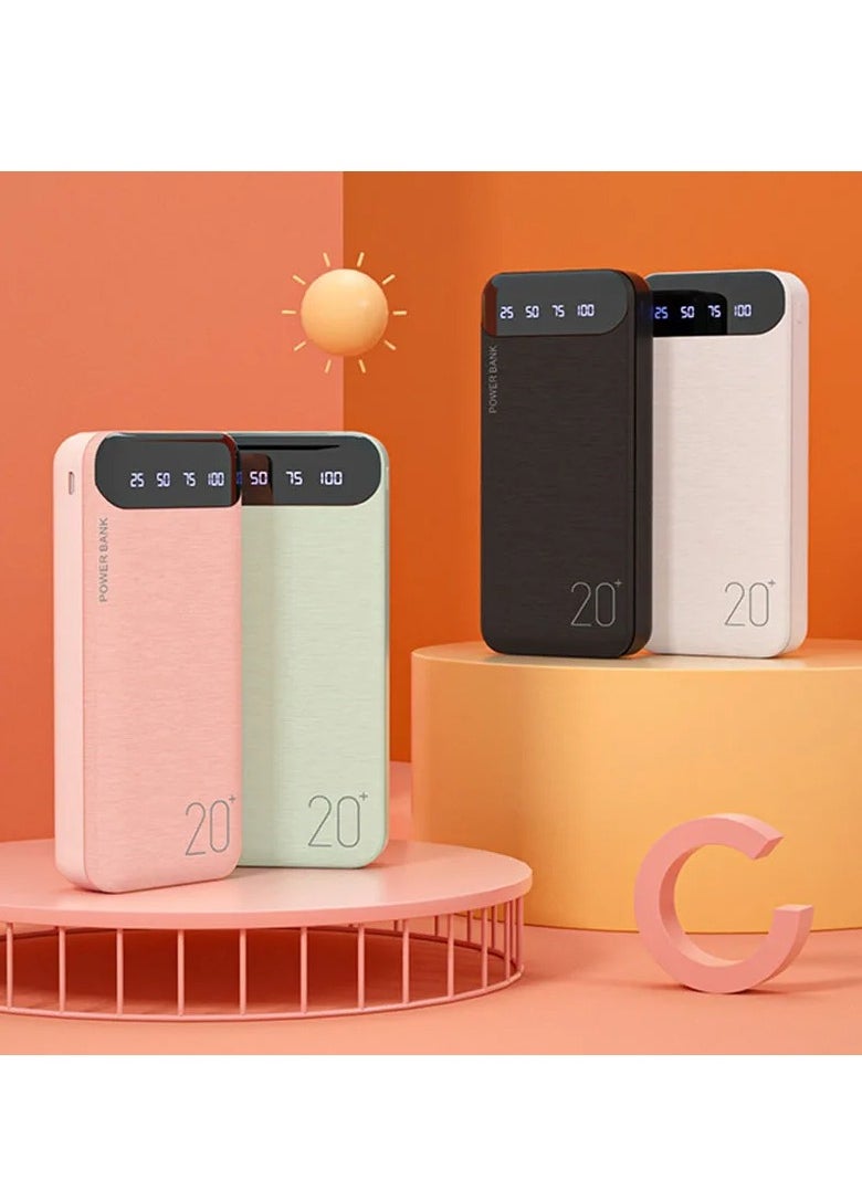 xinzhen - X12 High-Capacity Power Bank 10000mAh LED Portable Fast Charging, Dual USB Output Black - Image 1
