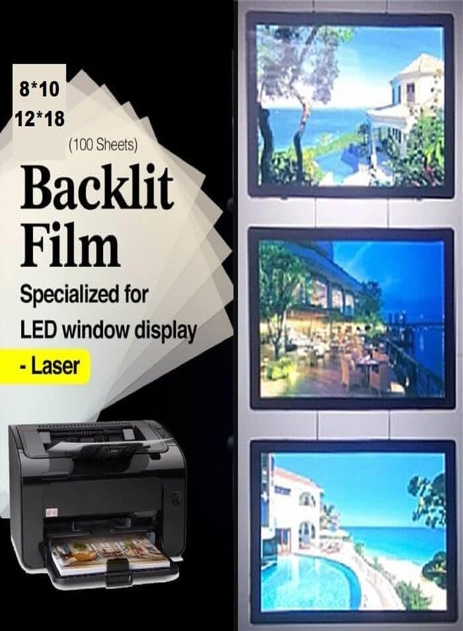 GMP Translucent Backlit Film sheet/Back Lit Paper Displays, Excellently printable with all Inkjet printers & Laser Copiers 12" x 18" (305 x 458mm) - Image 2