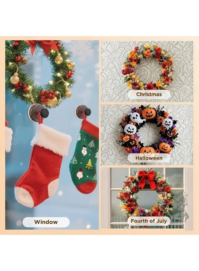 Wood Grain Suction Cup No Drill Hook Strong Load Bearing Heavy Duty Adhesive Wall Hook - Image 3