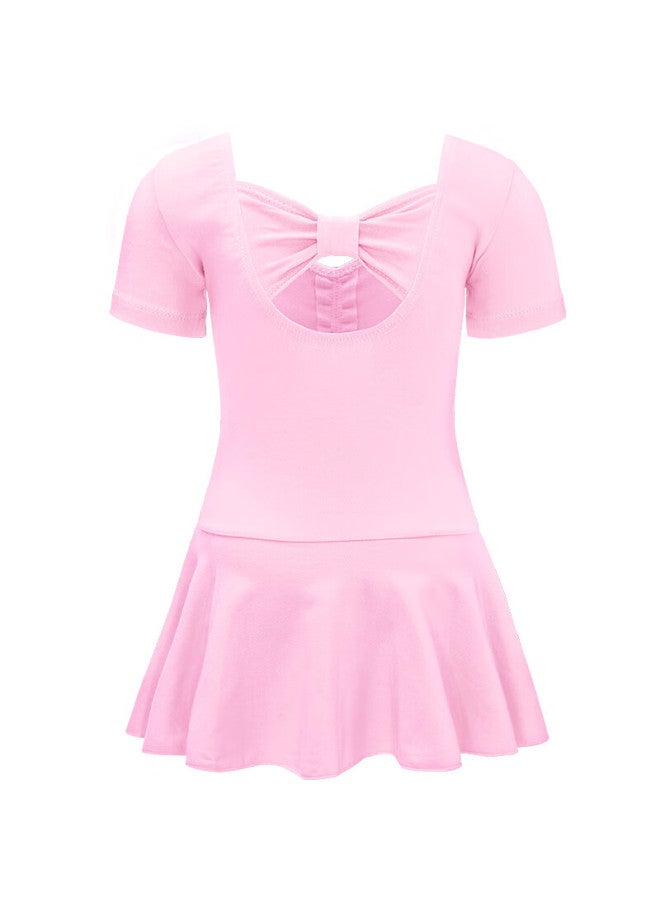 Aiwuge Children's Dance Practice Outfit, Girls' Summer Dance Costume, Pink Chinese Dance Dress, Size 130 - Image 4