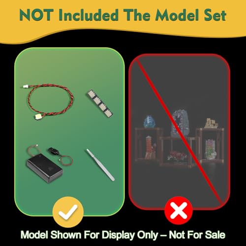 LocoLee Light kit Compatible with Lego 21362 Mineral Collection No Model Only Light LED Lighting Accessories Compatible with Lego 21362 - Image 5