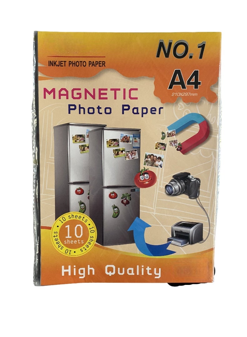 A4 MAGNETIC PHOTO PAPER INKJET 10 SHEETS