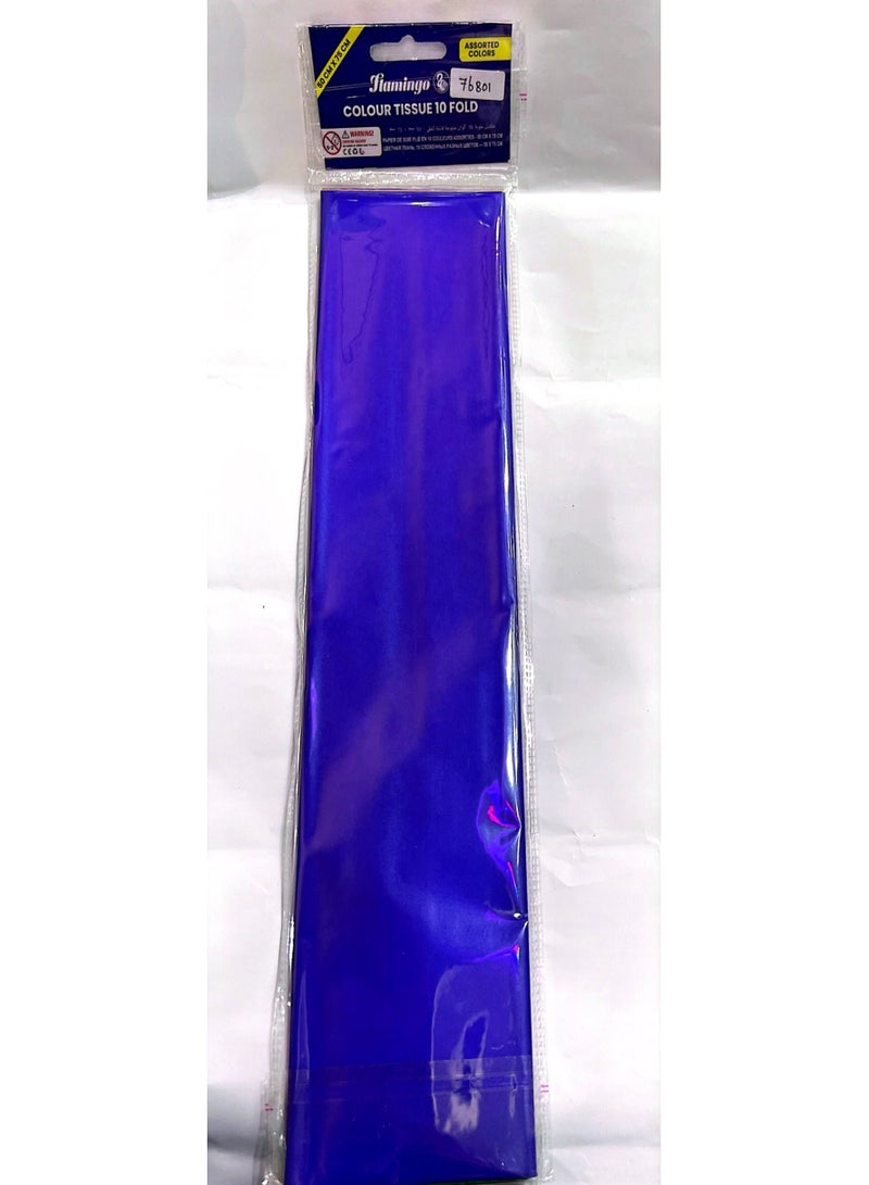 Flamingo Tissue Sheets-50cmx 75cm| Disposable | Assorted Colors | 10 Pcs, Pack of 10 - Image 4