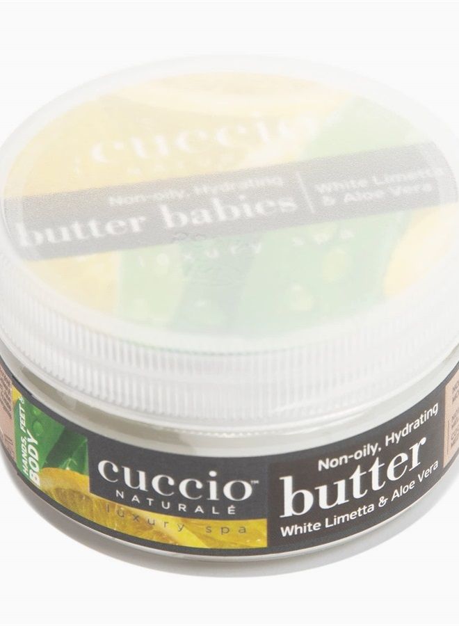 Cuccio Naturale Butter Blends - Ultra-Moisturizing, Renewing Scented Body Cream - Deep, Renewing Hydration For Dry Skin Repair - Made With All Natural Ingredients - White Limetta & Aloe Vera - 4 Oz - Image 2