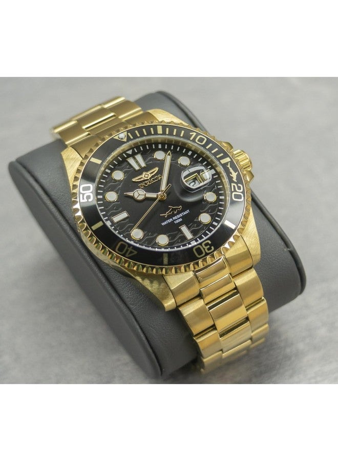 Invicta Men's Pro Diver Quartz Watch with Stainless Steel Strap, Gold, 22 (Model: 30026), Gold, 43 mm, Diver - Image 2