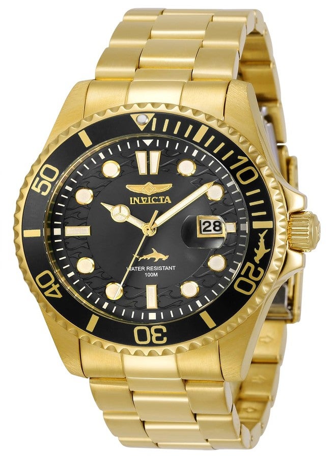 Invicta Men's Pro Diver Quartz Watch with Stainless Steel Strap, Gold, 22 (Model: 30026), Gold, 43 mm, Diver - Image 1