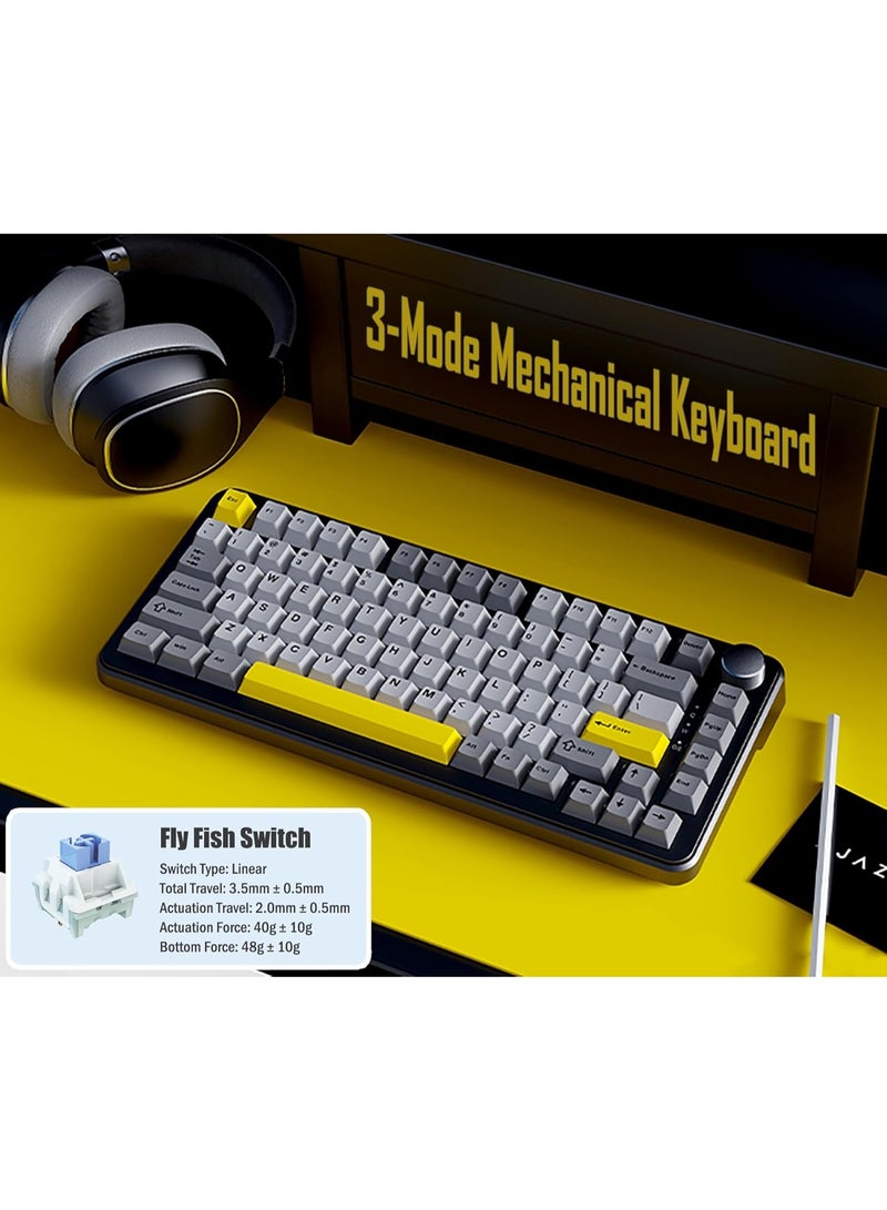 إيه جاز A-jazz AK820 MAX HE تأثير قاعة لوحة المفاتيح الألعاب المغناطيسية ، التشغيل القابل للتعديل ، معدل الاستطلاع 8 كيلو هرتز ، لوحة المفاتيح السريعة السلكية ، طوق كريمي ، إضاءة خلفية RGB ، NKRO للفوز / ماك - Image 3