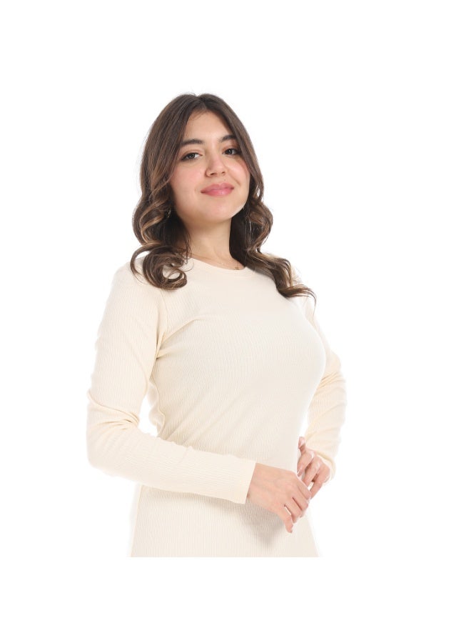 Cocktail 4666-dress-beige - Image 5