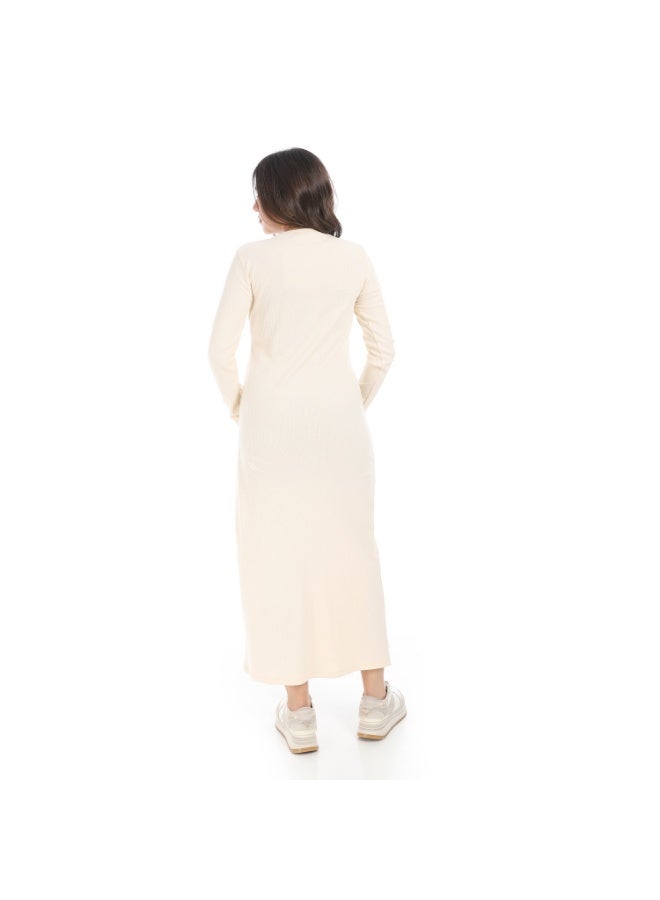 Cocktail 4666-dress-beige - Image 4