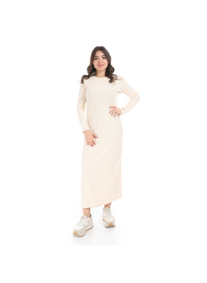 Cocktail 4666-dress-beige - Image 1