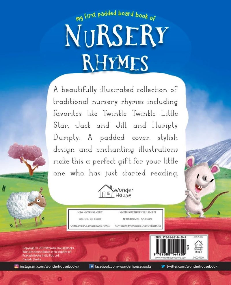 Wonder House Books My First Padded Board of Nursery Rhymes : Illustrated Traditional Nursery Rhymes - Image 2