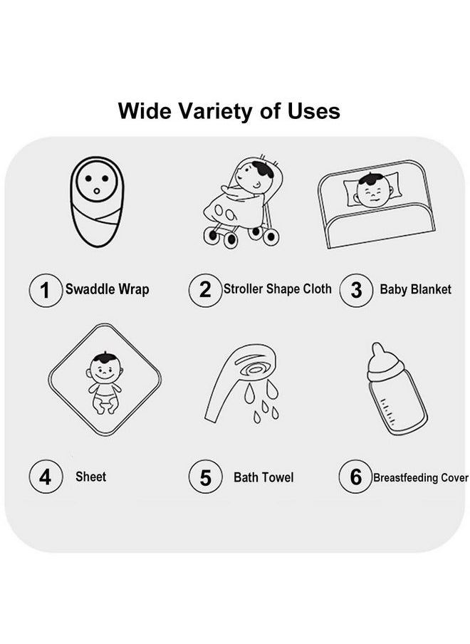 Exemaba - Exemaba Unisex Baby Swaddle Blanket with Hat Set Newborn Swaddle Receiving Blankets Sleep Sack for 0-3 Months Boys Girls(Black) - Image 1