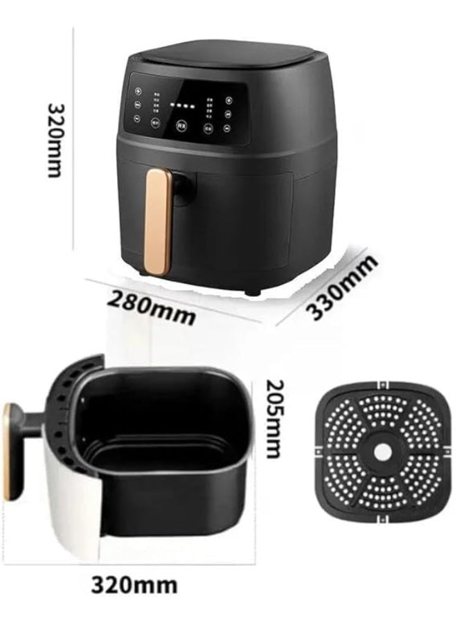SILVER CREST Silver Crest 8 Liter Air Fryer Performance Range 2400 Watt Rapid Air Convection Heating, 18 - (International warranty)  - Image 3