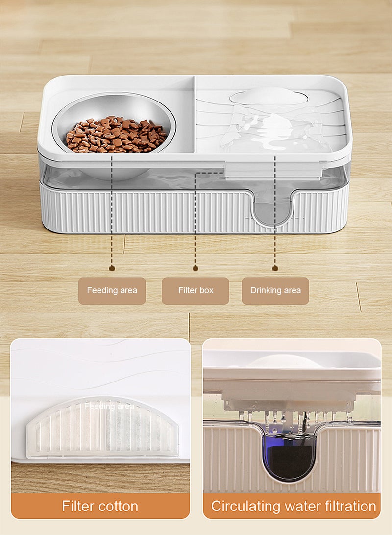 كيدل نافورة المياه القطة موزع المياه الحيوانات الأليفة قطة ذكية تغذية المياه - Image 3