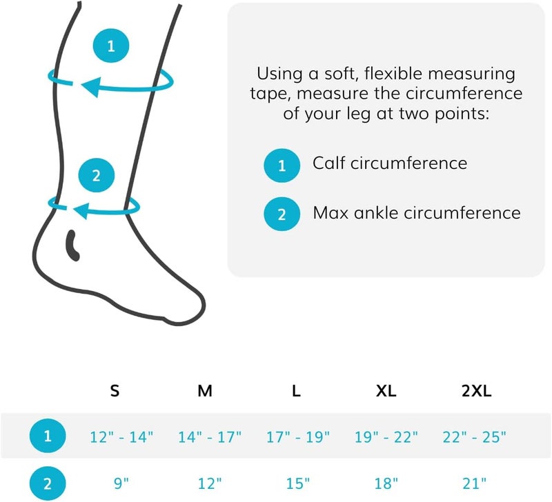 BraceAbility Lymphedema Leg Wrap  Swollen Calf Garment Brace for Lower Extremity Edema Swelling Lymphatic Drainage Water Retention Sleeve  2030 mmHg Medical Compression Socks Included L - Image 2