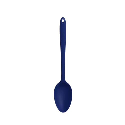 GIR: Get It Right Silicone Spoon - Non-Stick Heat Resistant Silicone Kitchen Spoon for Mixing, Serving, Cooking, and More - 13 Inch, Navy - Image 1