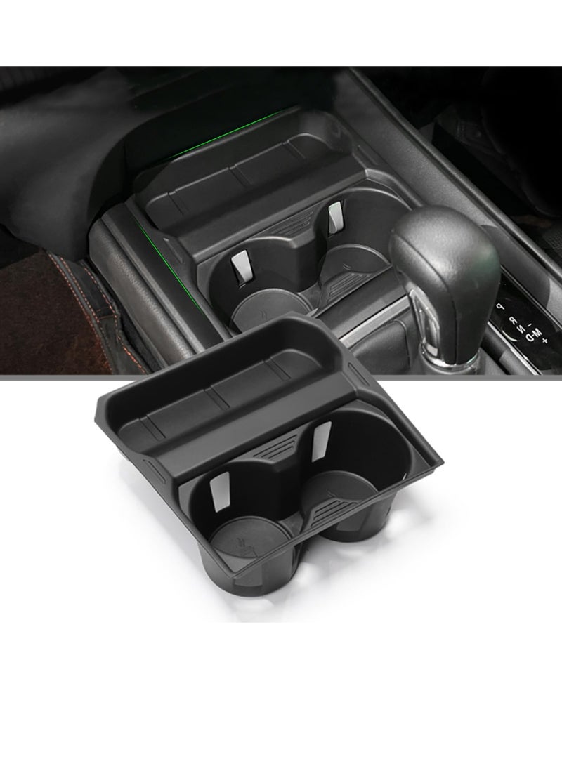 KASTWAVE Center Console Cup Holders Inserts, Compatible with 2023 Mazda CX-50 Cup Holder Insert, Cup Holder Insert Silicone Non-Slip Water Cup Holder for 2023 Mazda CX-50 Accessories, Black - Image 3
