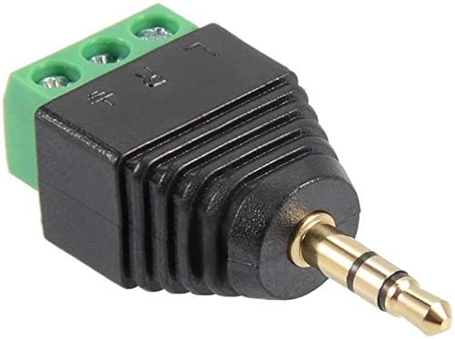 YTYKINOY 5 Pieces 3.5mm (1/8inches) Stereo Audio Male to AV 3-Screw Terminal Female Phoenix Adapter Connector - Image 5