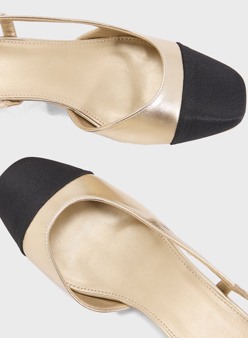 ELLA Block Heeled Slingback  Pump  - Image 4