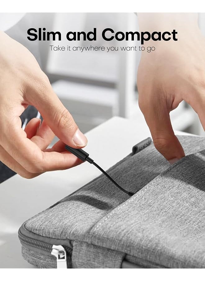 erorex Usb C To 3.5Mm Headphone Jack Adapter Usb C To Aux Audio Dongle Cable Cord Compatible With Ipad Pro Samsung Galaxy S23 S23+ S22 S21 Plus Ultra Pixel 5 4 3 2 Xl Type C Devices Black  - Image 5