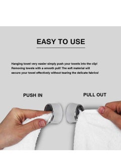 Oasisgalore Kitchen Towel Hook Holder Adhesive Wall Mount Towel Hanger for Bathroom, Wall  - Image 5